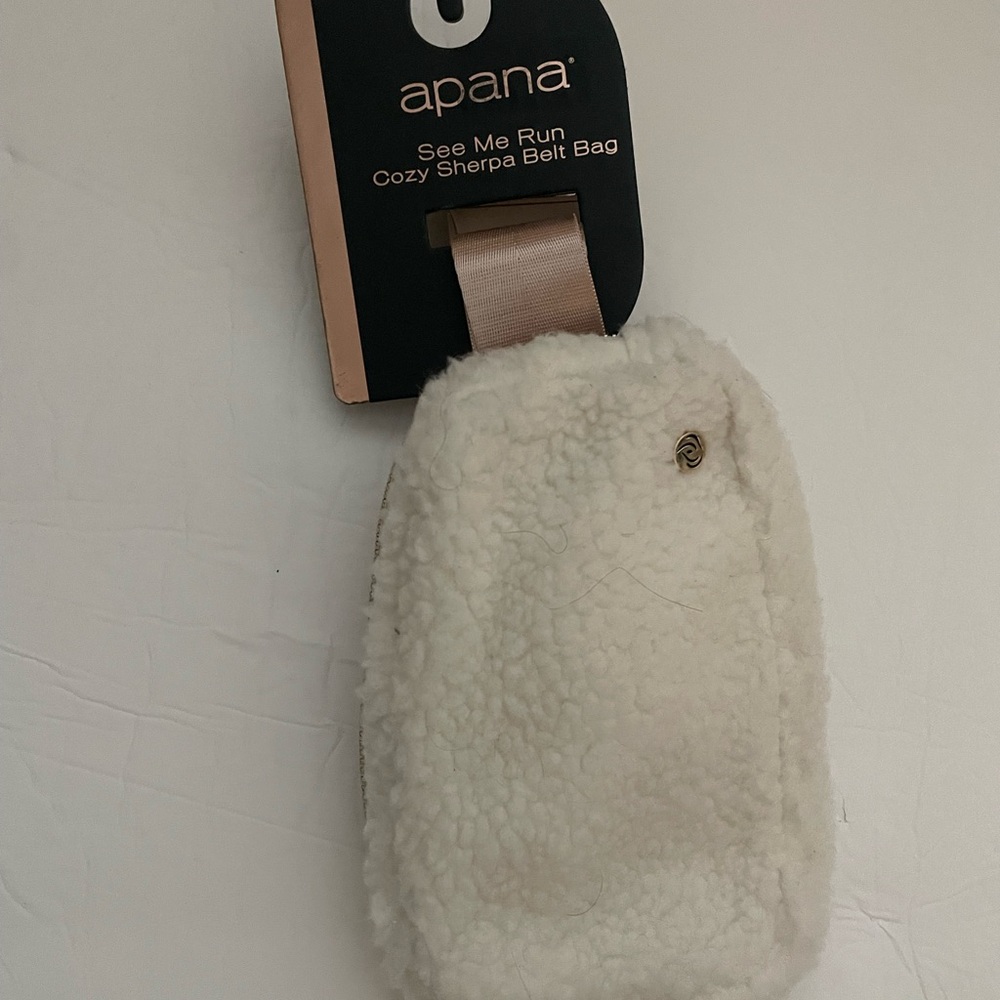 Apana White Sherpa Belt Bag